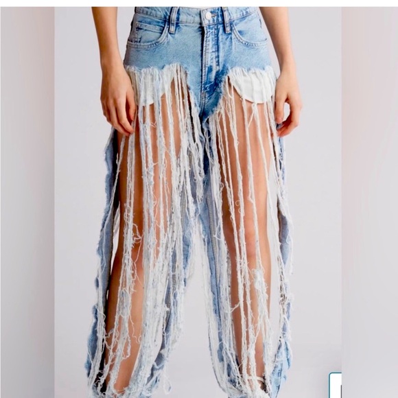 Frame Jeans Straight Leg (RARE!).Atelier Le High 'N' Tight Straight Utopia Shred - Picture 2 of 12